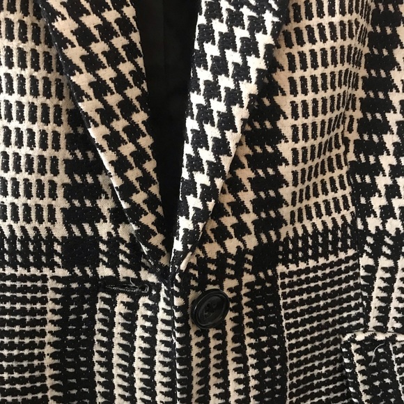 Talbots Black & White Houndstooth Plaid Vest - Picture 4 of 12